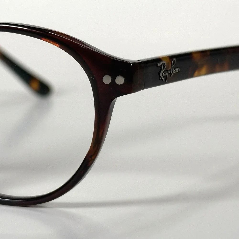 Ray-Ban 5193‎ 2005 Eyeglasses Frame Only 50-21-140 Brown Tortoise Shell Round
